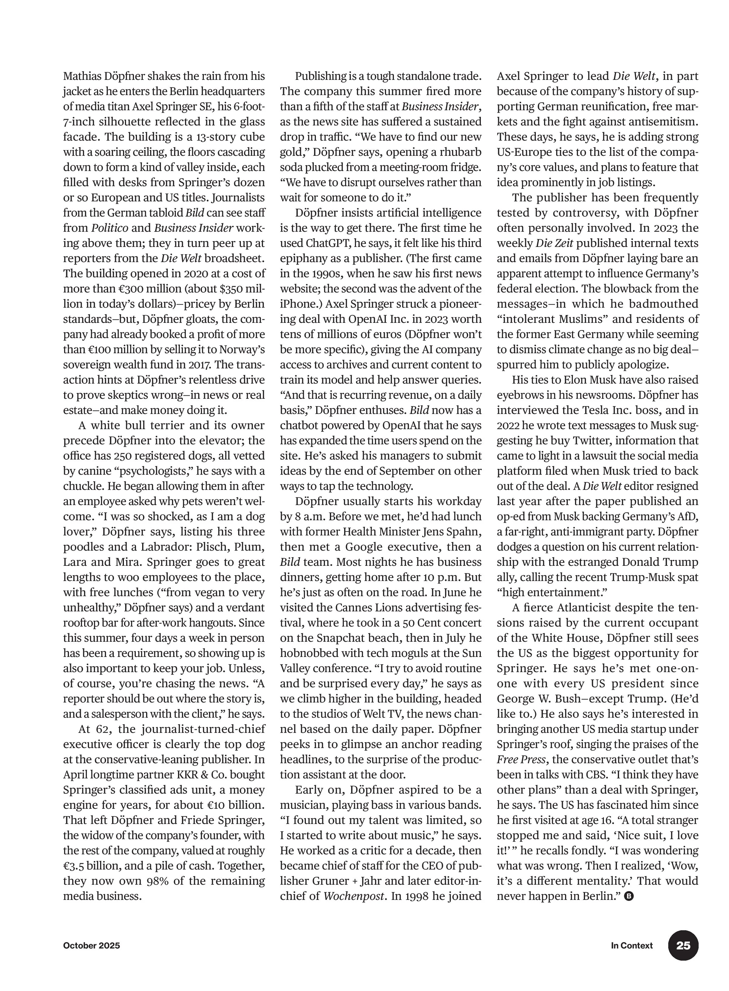Bloomberg Businessweek USA – October 2025 Magazine Digital - Image 3