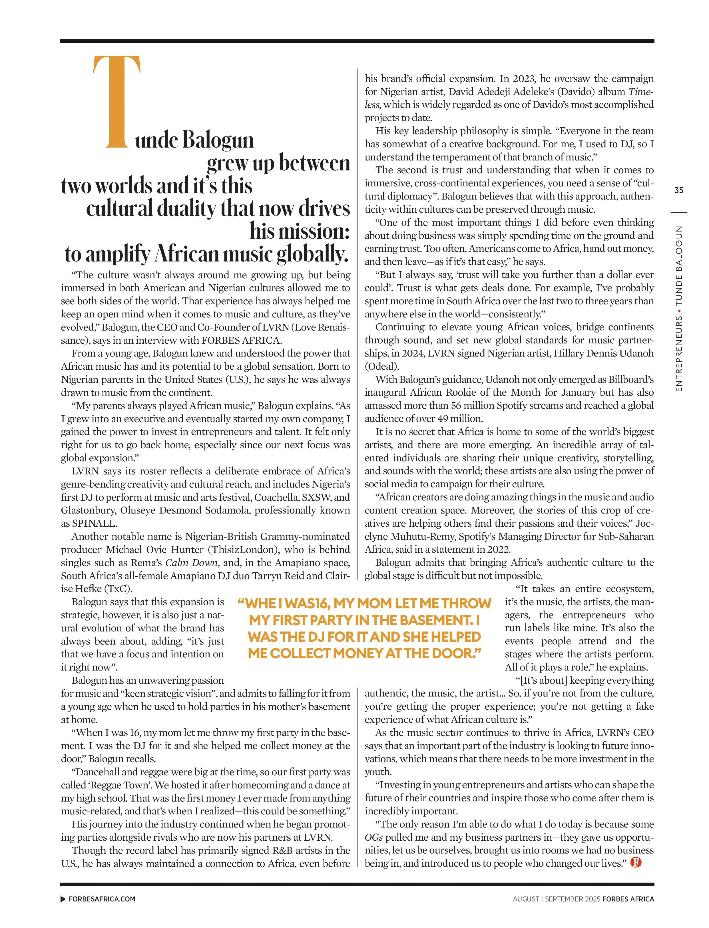 Forbes Africa – August/September 2025 Magazine Digital - Image 4