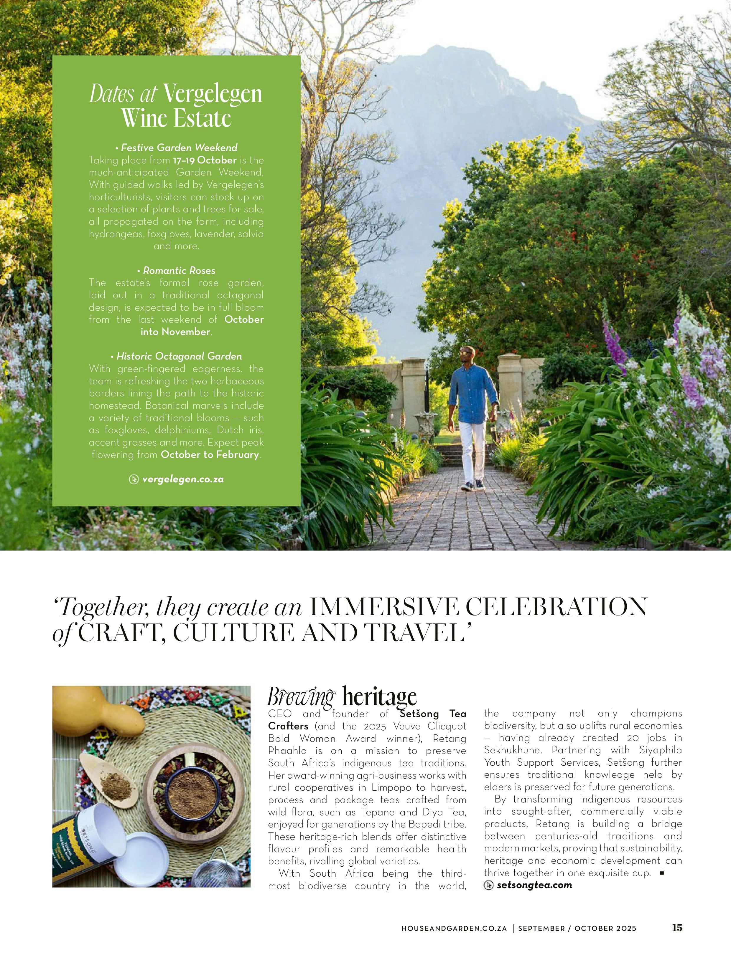 House & Garden South Africa – September-October 2025 Magazine Digital - Image 2