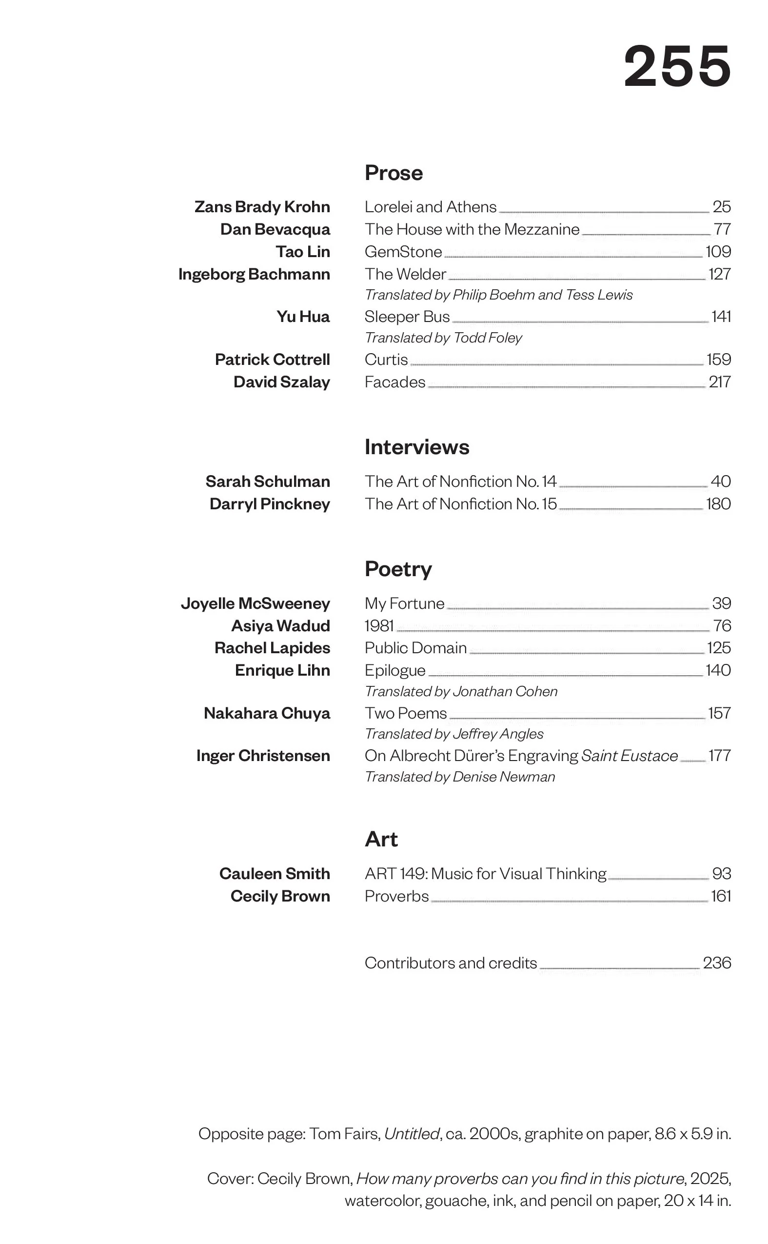 The Paris Review – Spring 2026 Magazine Digital - Image 2