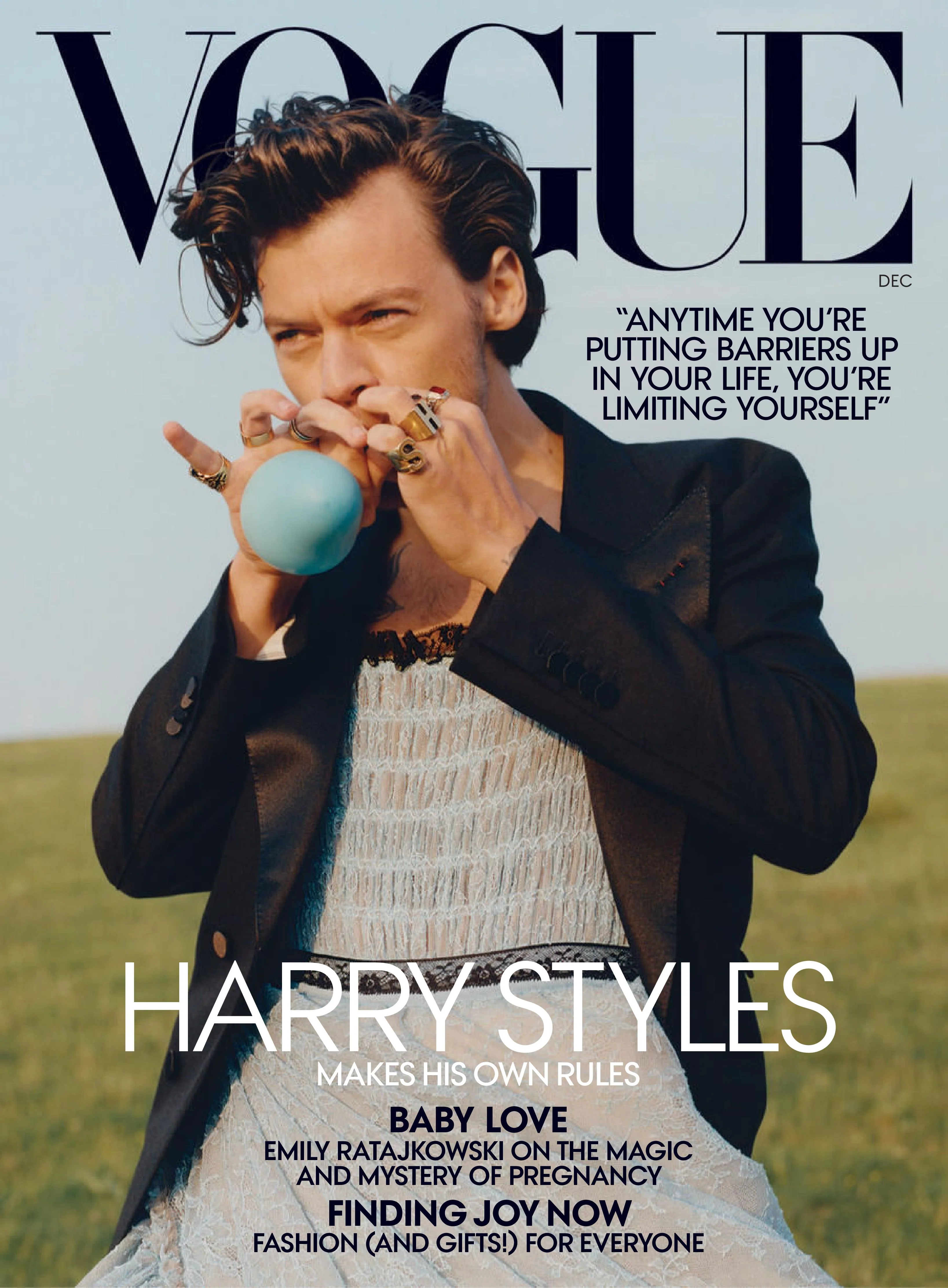 Vogue USA - December 2022, Harry Styles Magazine Digital